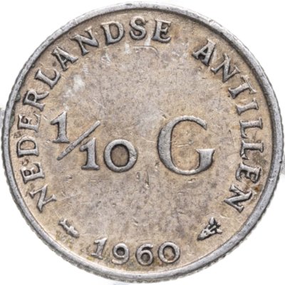 купить Нидерландские Антильские острова 1/10 гульдена (gulden) 1960