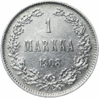 Купить 1 марка 1908 L, для Финляндии