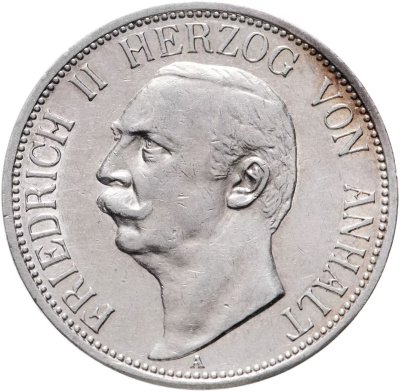 купить Германская империя (Ангальт-Дессау) 3 марки (mark) 1911