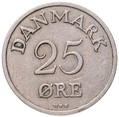 купить Дания 25 эре 1950