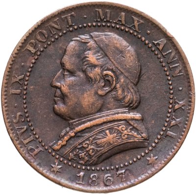 купить Ватикан, Папская область 1 сольдо (soldo) 1867