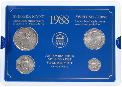купить Швеция годовой набор 1988