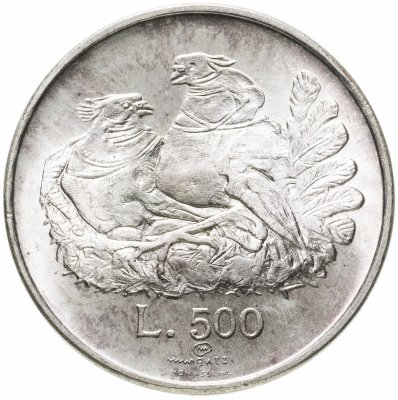 купить Сан-Марино 500 лир 1974 Голуби