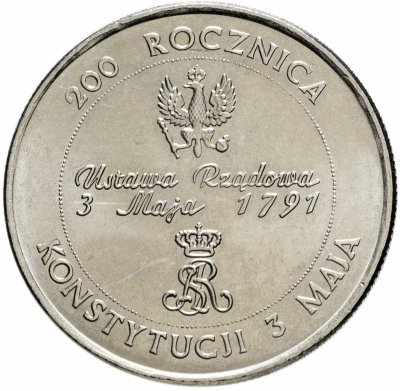 купить Польша 10000 злотых 1991 "200 лет Конституции Польши"