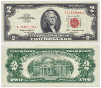 купить США 2 доллара 1963 (Pick 382a)