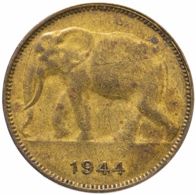 купить Бельгийское Конго 1 франк (franc) 1944