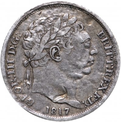 купить Великобритания 6 пенсов (pence) 1817 Георг III
