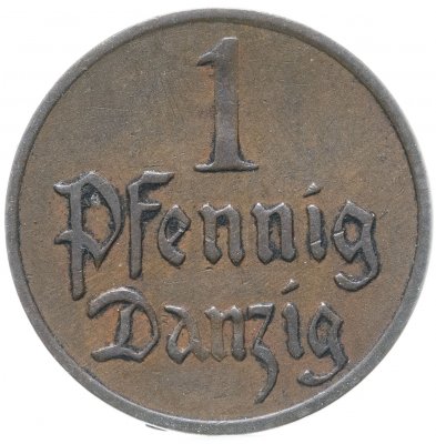 купить Данциг 1 пфенниг (pfennig) 1926