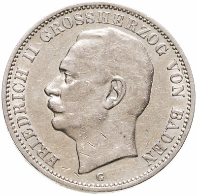 купить Германская Империя (Баден) 3 марки 1910 "G"