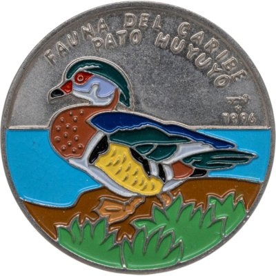 купить Куба 1 песо (peso) 1996 Карибская фауна - Каролинская утка