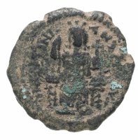 купить Византийская империя, Юстиниан I, 527-565 годы, полфоллиса (20 нуммиев).