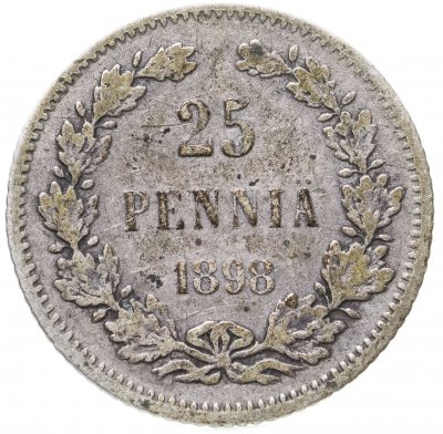 купить 25 пенни 1898 L, монета для Финляндии