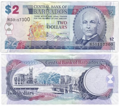 купить Барбадос 2 доллара 2007 (Pick 67)