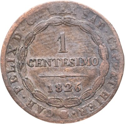 купить Италия, Сардиния 1 чентезимо 1826