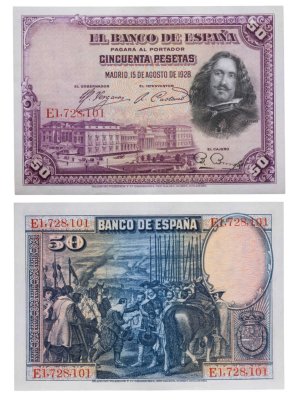 купить Испания 50 песет 1928 (Pick 75)