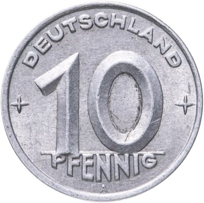 купить Германия 10 пфеннигов 1949 А