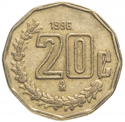купить Мексика 20 сентаво (centavos) 1992-2009, случайная дата