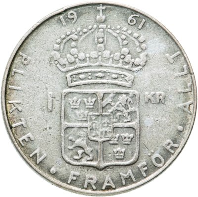 купить Швеция 1 крона (krona) 1961