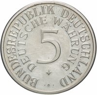 Купить Жетон Германия "40 лет 5-ти серебряным маркам" 1991