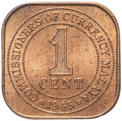 купить Малайя 1 цент (cent) 1945