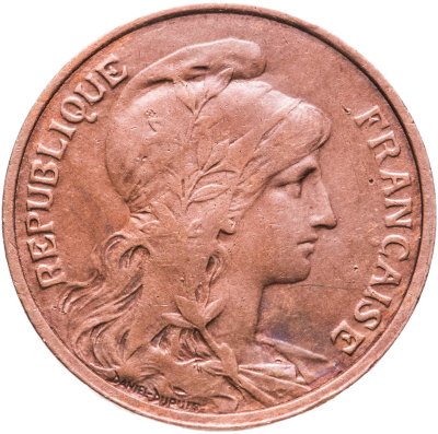 купить Франция 5 сантимов (centimes) 1917