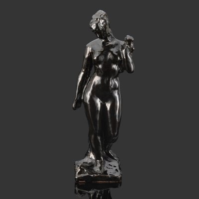 купить Скульптура "Обнаженная", скульптор Шульц Гавриил Александрович, керамика, поливы, Гжельский керамический завод, СССР, 1960-1970 гг.