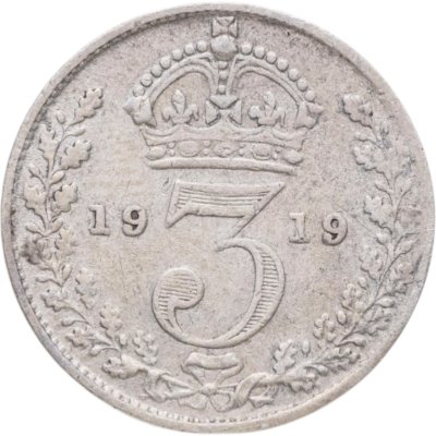 купить Великобритания 3 пенса (pence) 1919