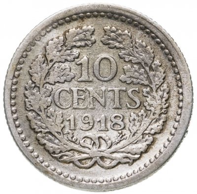купить Нидерланды 10 центов (cents) 1918