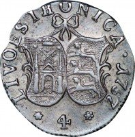 Купить 4 копейки 1757 года