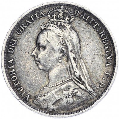 купить Великобритания 6 пенсов 1889