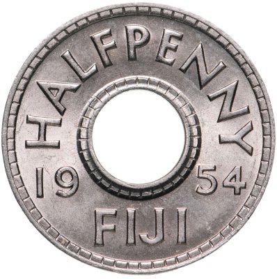 купить Фиджи 1/2 пенни (penny) 1954