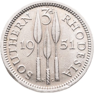 купить Южная Родезия 3 пенса (pence) 1951
