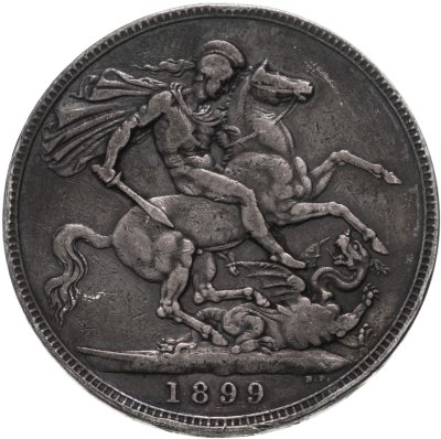 купить Великобритания 1 крона (crown) 1899 Дата на гурте LXII