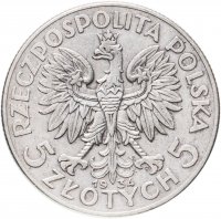 купить Польша 5 злотых 1934 Королева Ядвига