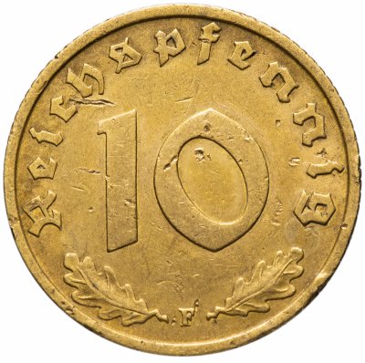 купить Германия (Третий Рейх) 10 рейхспфеннигов 1938 "F"