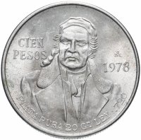 Купить Мексика 100 песо (pesos) 1978