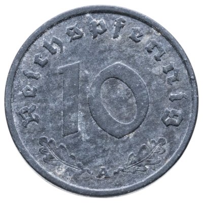 купить Германия, Третий рейх 10 рейхс пфеннигов (reichspfennig) 1940 двор А