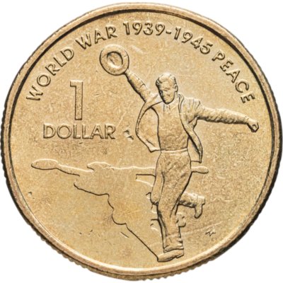 купить Австралия 1 доллар (dollar) 2005 "60 лет со дня окончания Второй Мировой войны"