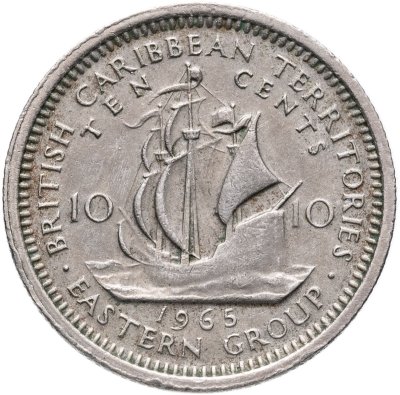 купить Восточные Карибы 10 центов (cents) 1965