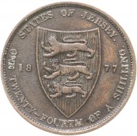 купить Джерси 1/24 шиллинга (shilling) 1877, Королева Виктория