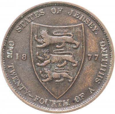купить Джерси 1/24 шиллинга (shilling) 1877, Королева Виктория