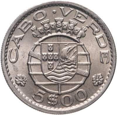 купить 5 эскудо (escudos) 1968 Кабо-Верде