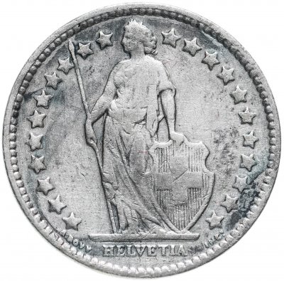 купить Швейцария 1/2 франка (franc) 1914