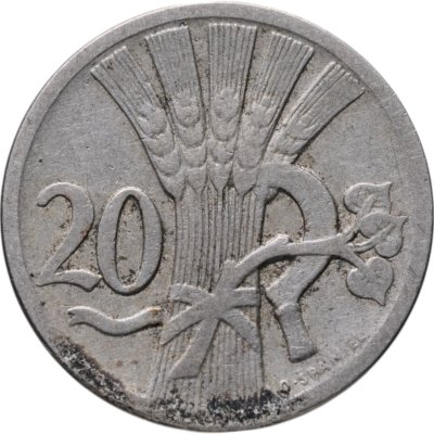 купить Чехословакия 20 геллеров (haleru) 1924