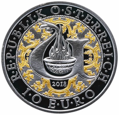 купить Австрия 10 евро 2018 Proof Архангел Уриил