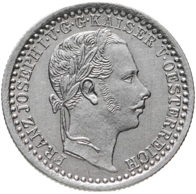 купить Австрия 5 крейцеров (kreuzer) 1858 A знак монетного двора "A" - Вена