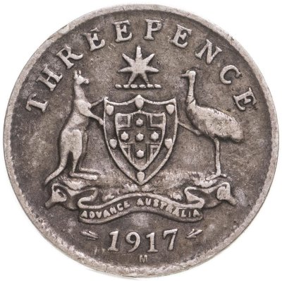 купить Австралия 3 пенса (pence) 1917