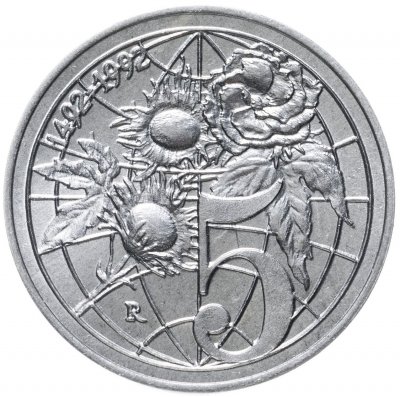 купить Сан-Марино 5 лир (lire) 1992 "500 лет открытию Америки"