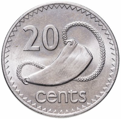 купить Фиджи 20 центов (cents) 1987
