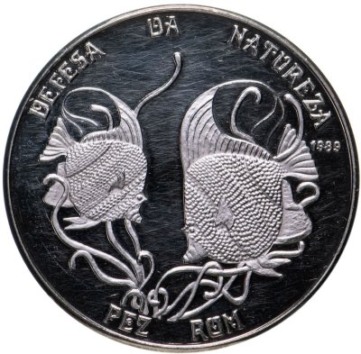 купить Мозамбик 500 метикалов 1989 "Защита природы - рыбы"